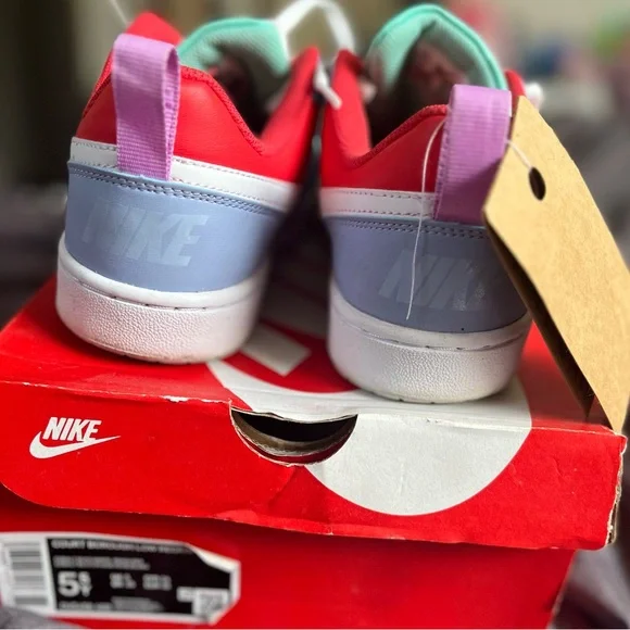 Kids Nike court boroughs Multicolor Sneakers SIZE 5.5 GRADE SCHOOL - Picture 2 of 5